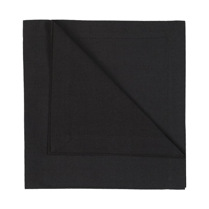 Robert napkins 4-pack - Black - Linum