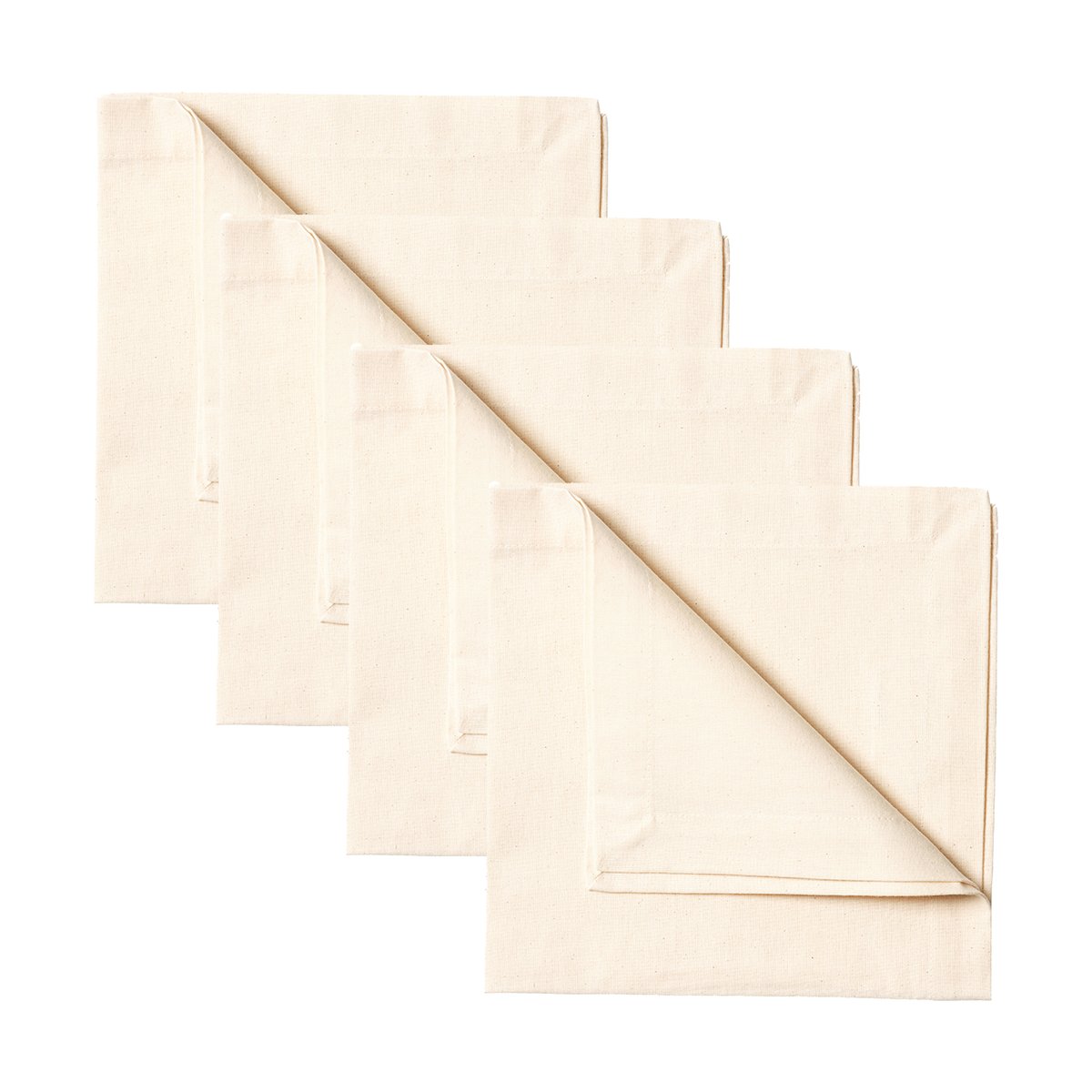 Linum Robert napkins 4-pack Cotton beige | Scandinavian Design | Linen & cotton napkins | Beige