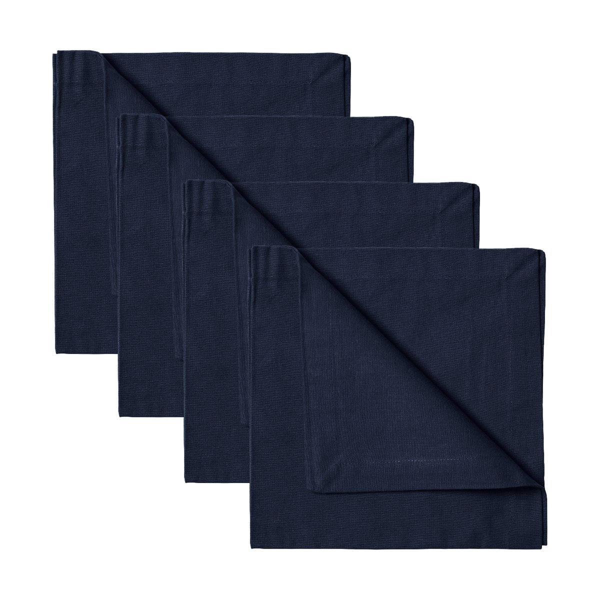 Linum Robert napkins 4-pack Dark navy blue | Scandinavian Design | Linen & cotton napkins | Blue