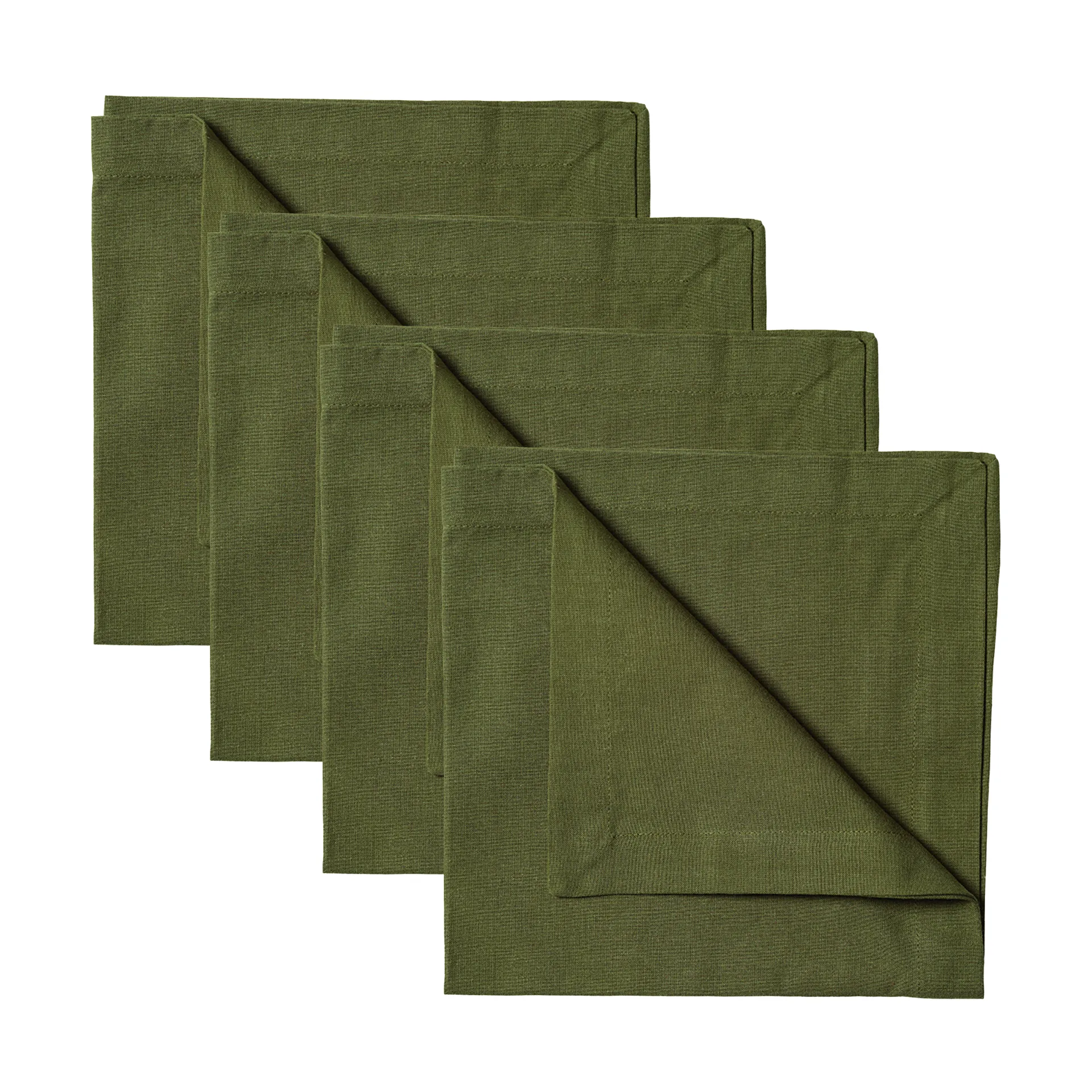 Robert napkins 4-pack, Dark olive green Linum