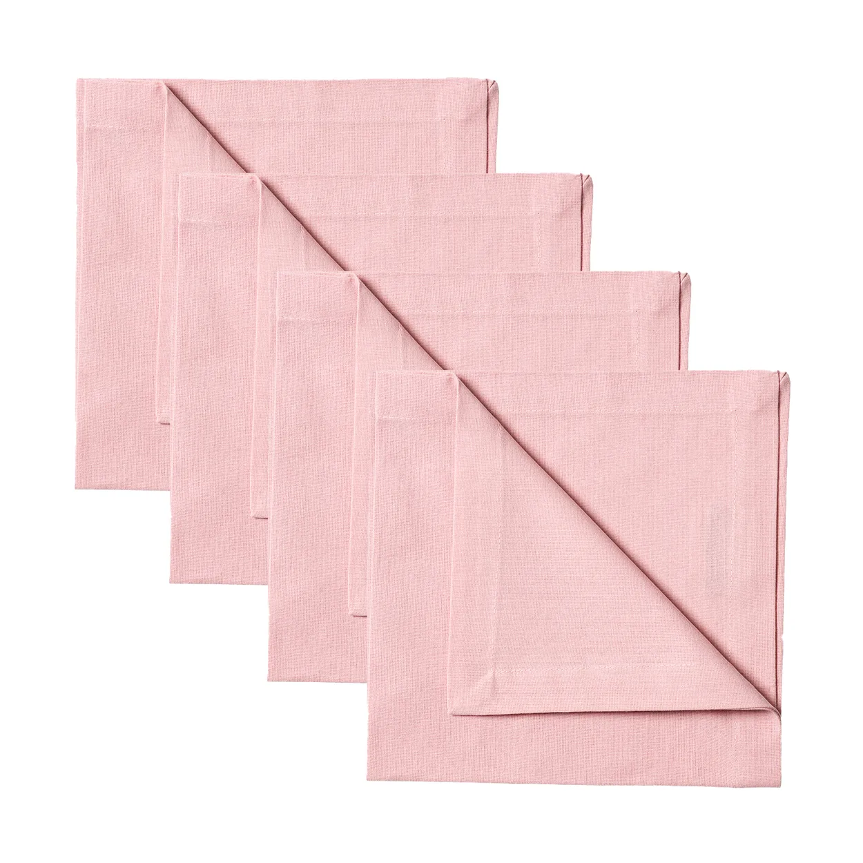 Linum Robert napkins 4-pack Dusty pink | Scandinavian Design | Linen & cotton napkins | Pink