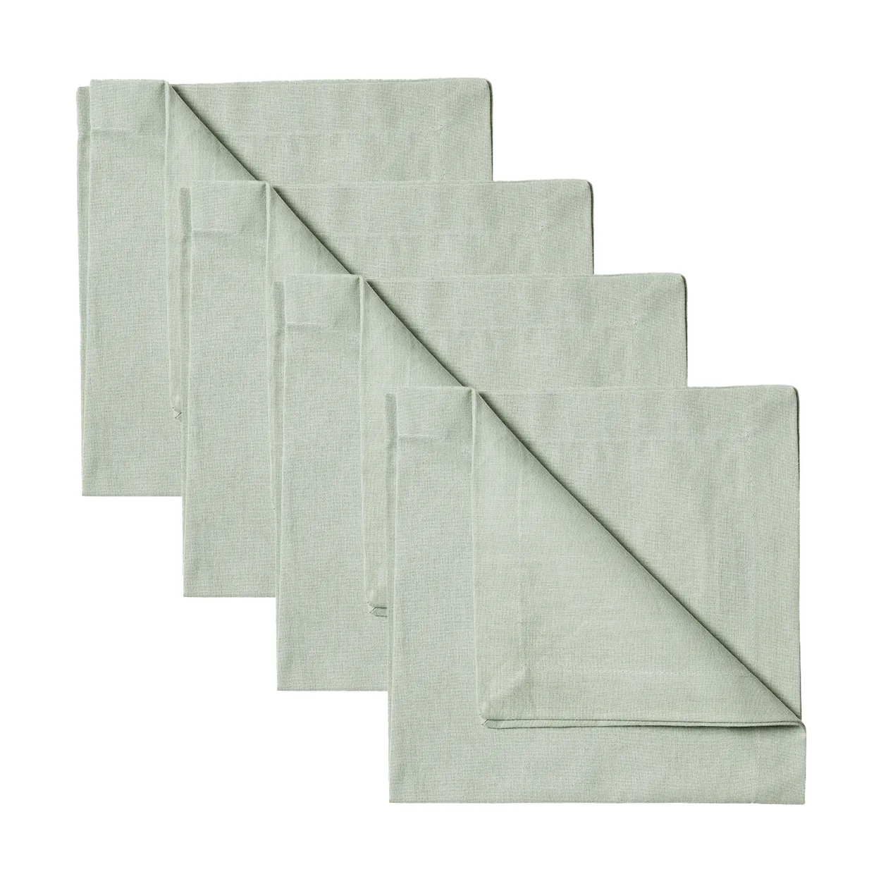 Linum Robert napkins 4-pack Light ice green | Scandinavian Design | Linen & cotton napkins | Green