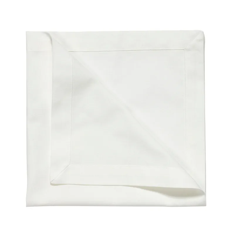 Linum Robert napkins 4-pack White | Scandinavian Design | Linen & cotton napkins | White