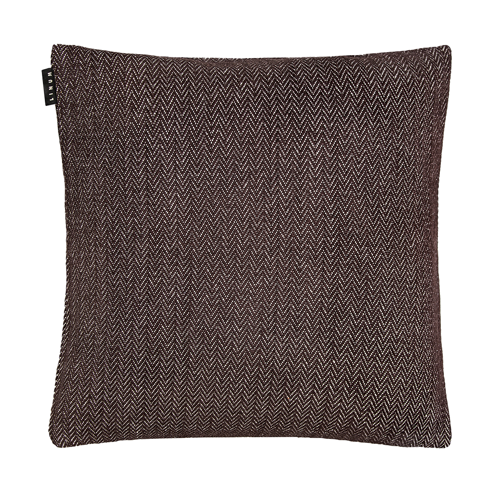 Linum Shepard cushion cover 50x50 cm Dark brown | Scandinavian Design | Cushion covers | Brown