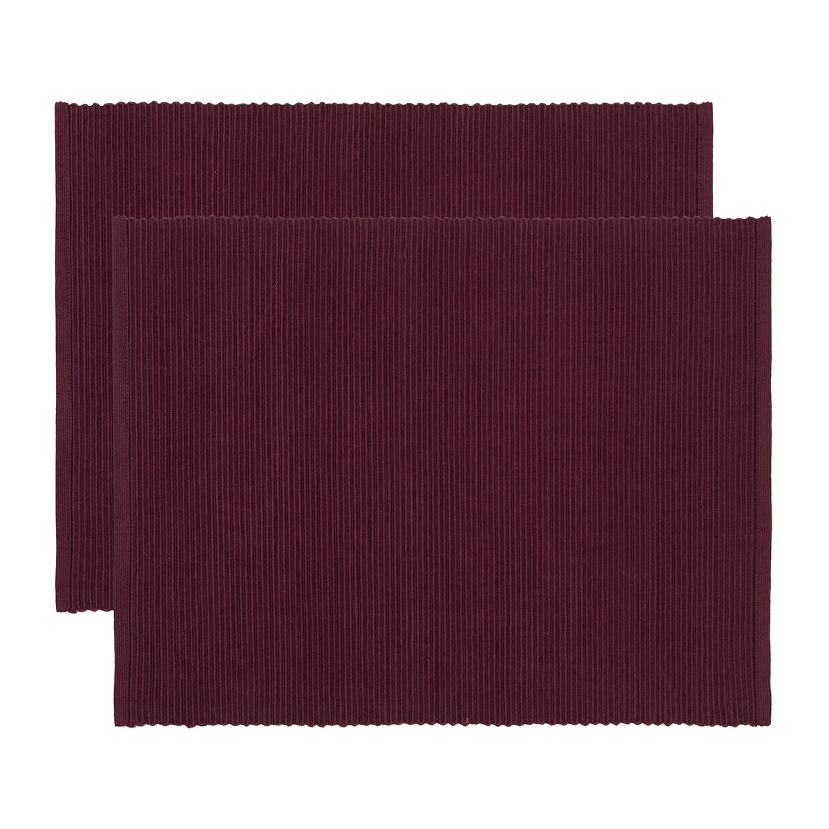 Linum Uni placemat 35x46 cm 2-pack Burgundy red | Scandinavian Design | Placemats | Red