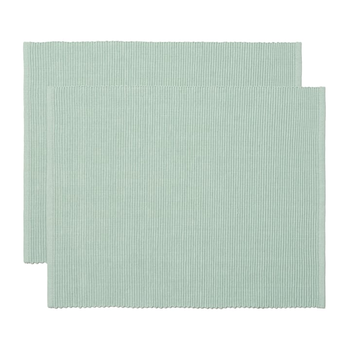 Uni placemat 35x46 cm 2-pack - Ice green - Linum