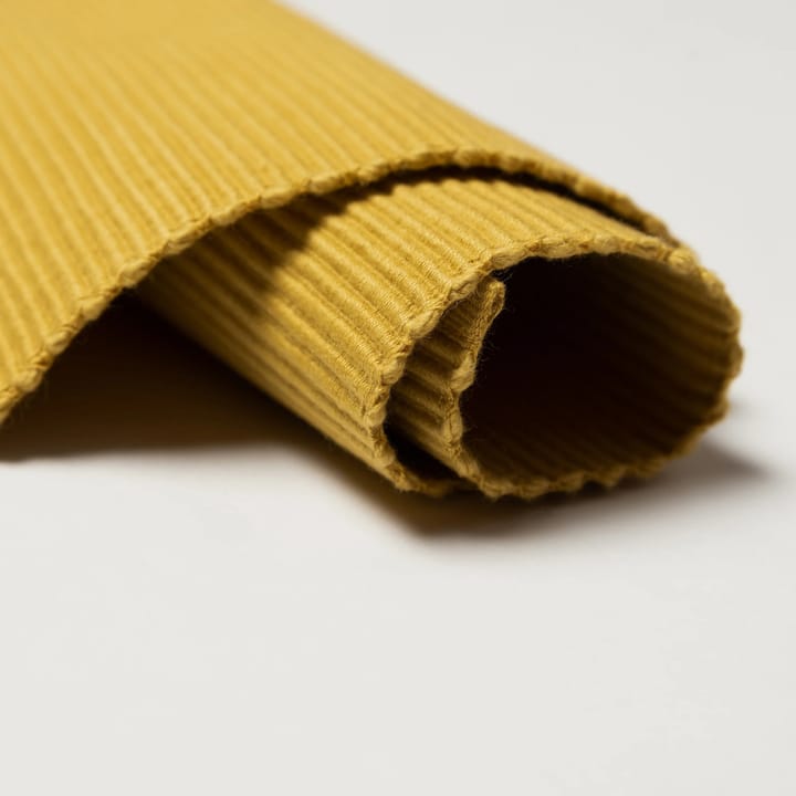 Uni placemat 35x46 cm 2-pack, Mustard yellow Linum