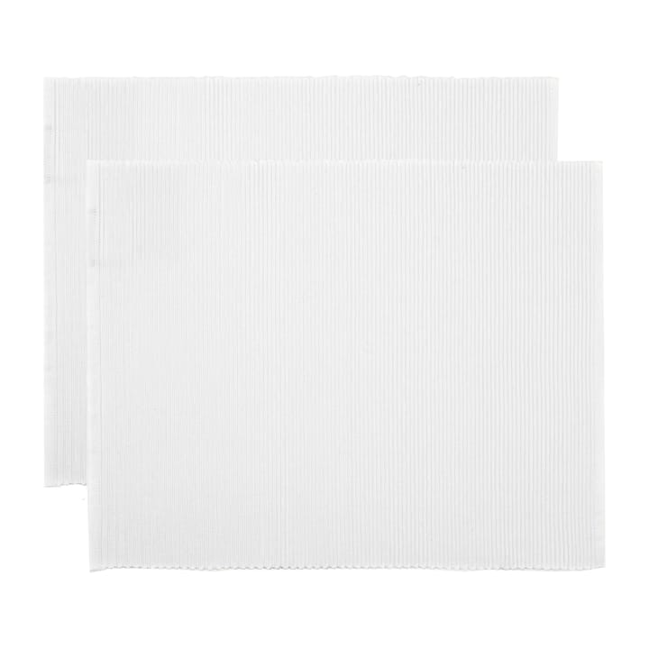 Uni placemat 35x46 cm 2-pack - White - Linum