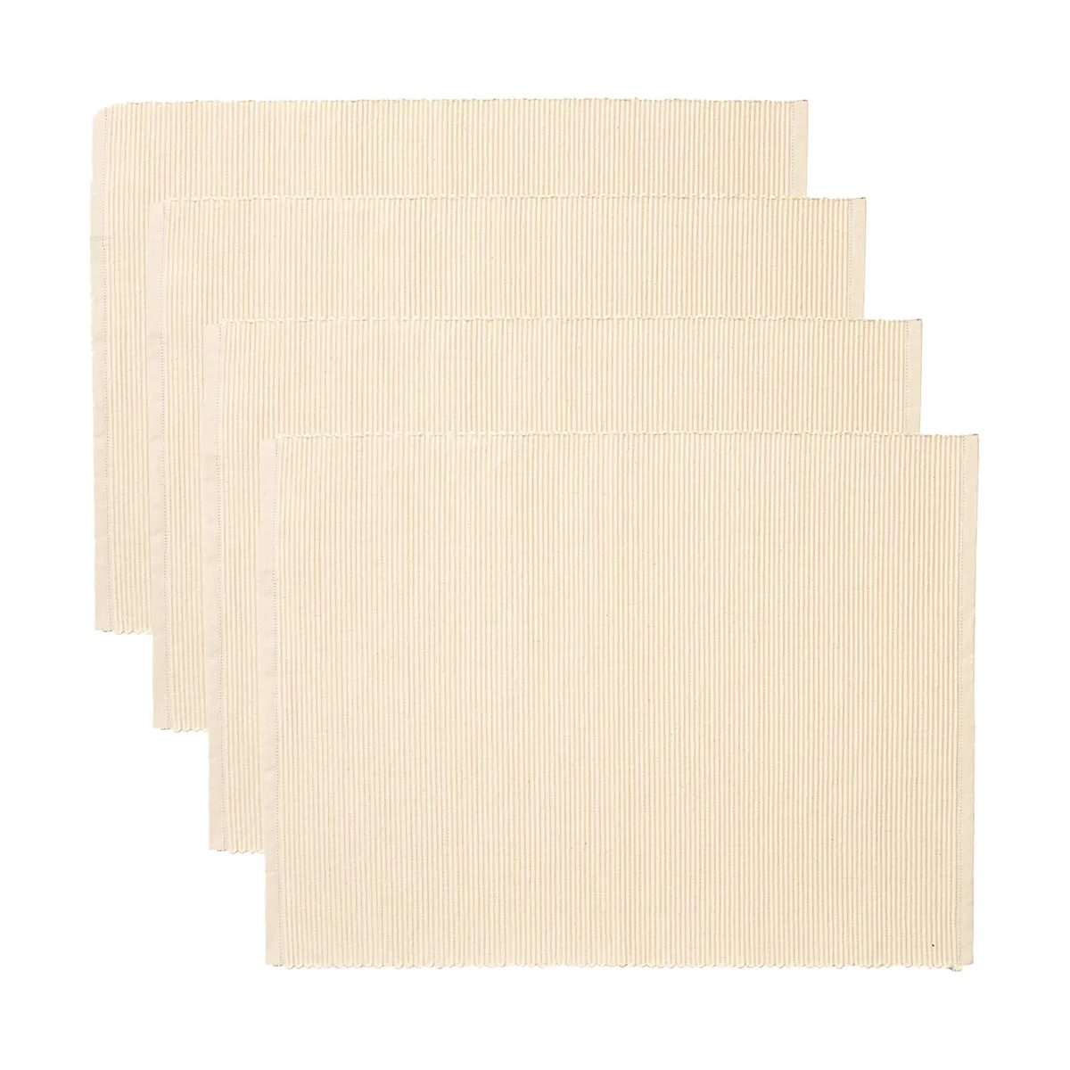 Linum Uni placemat 35x46 cm 4-pack Creamy beige