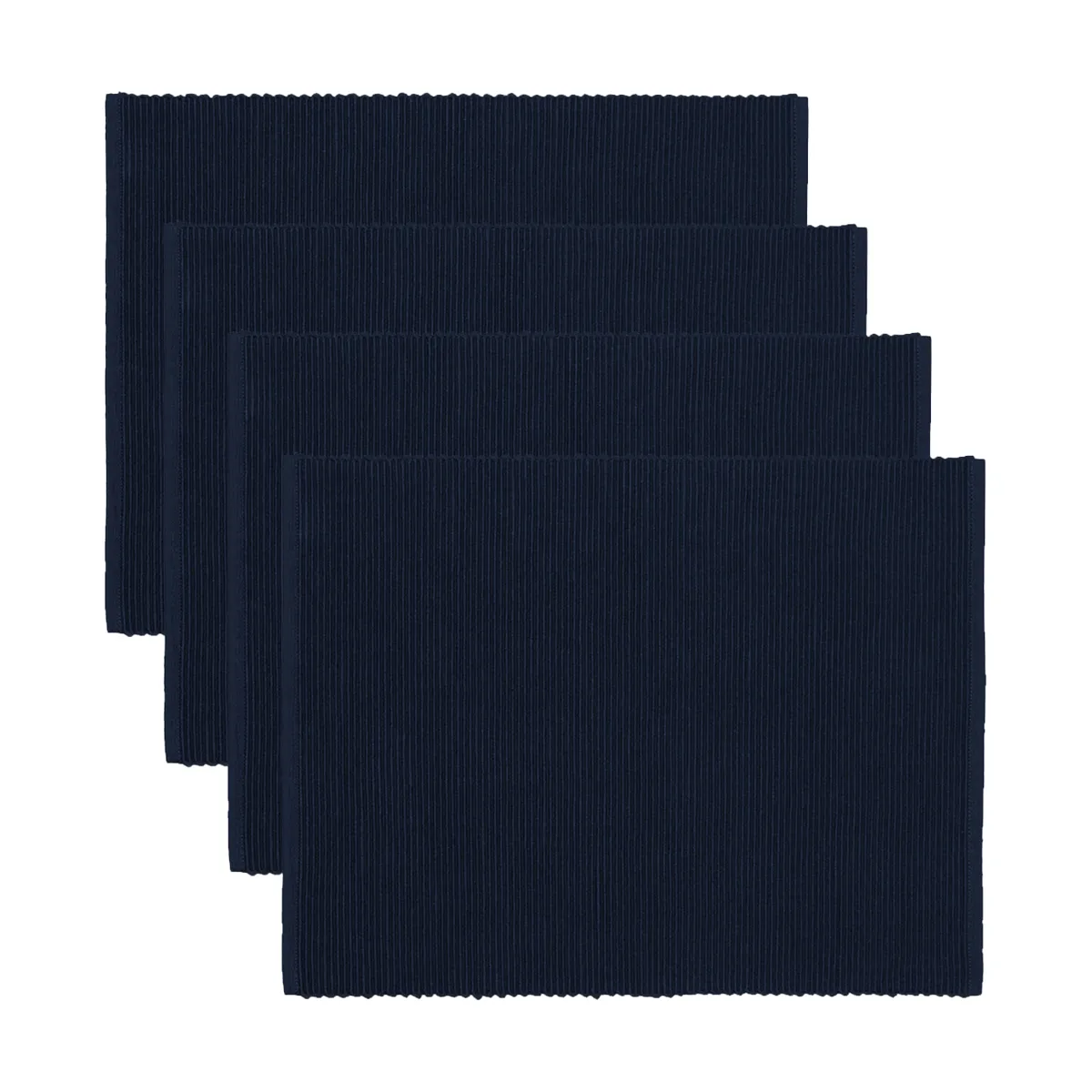 Linum Uni placemat 35x46 cm 4-pack Dark navy blue
