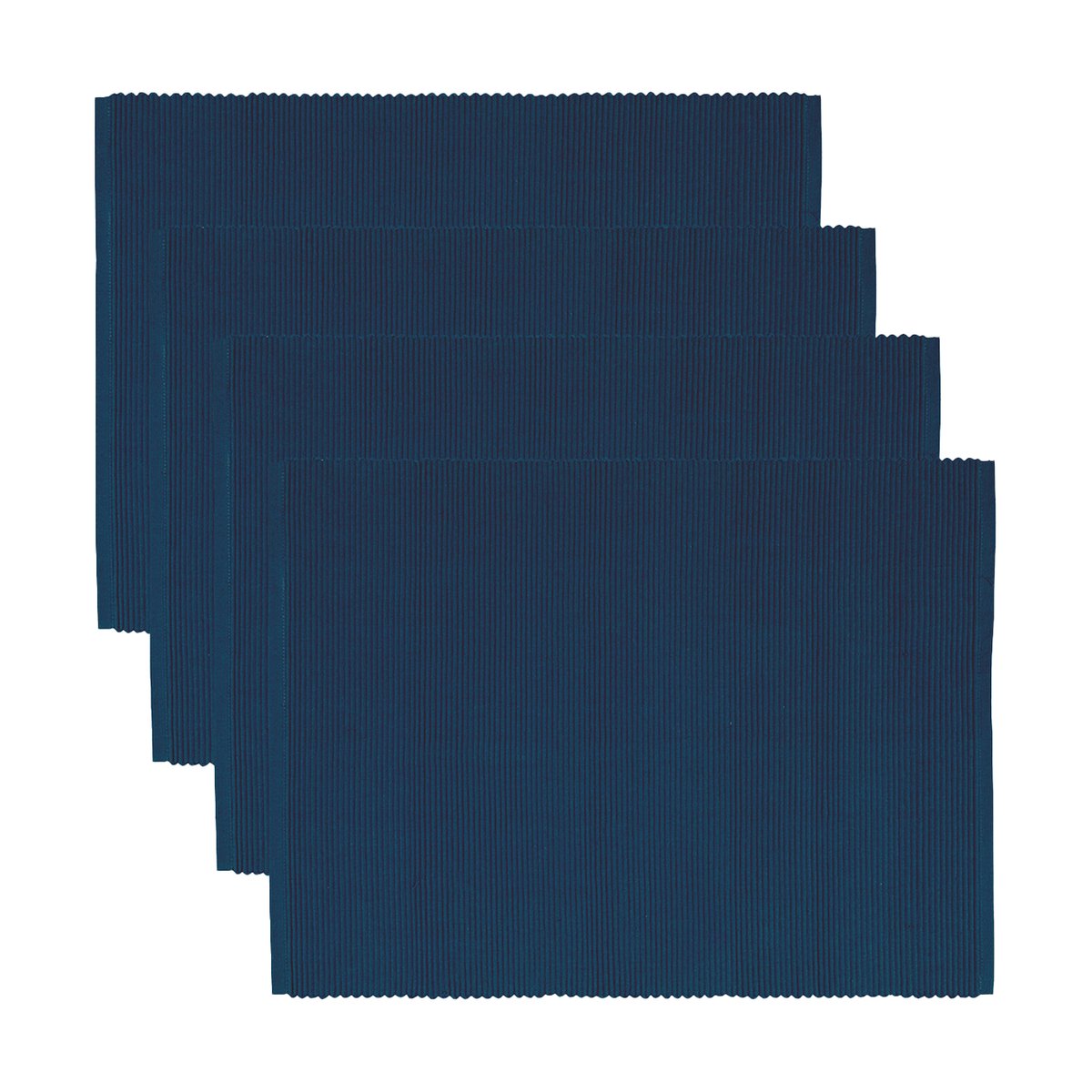 Linum Uni placemat 35x46 cm 4-pack Indigo Blue | Scandinavian Design | Placemats | Blue
