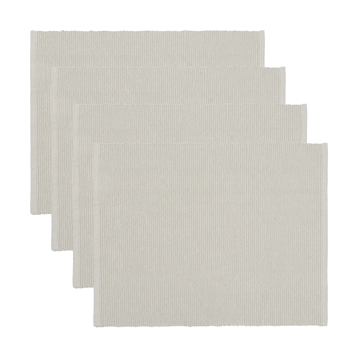 Linum Uni placemat 35x46 cm 4-pack Light gray | Scandinavian Design | Placemats | Grey