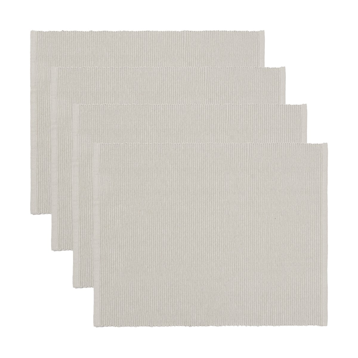 Linum Uni placemat 35x46 cm 4-pack Light gray