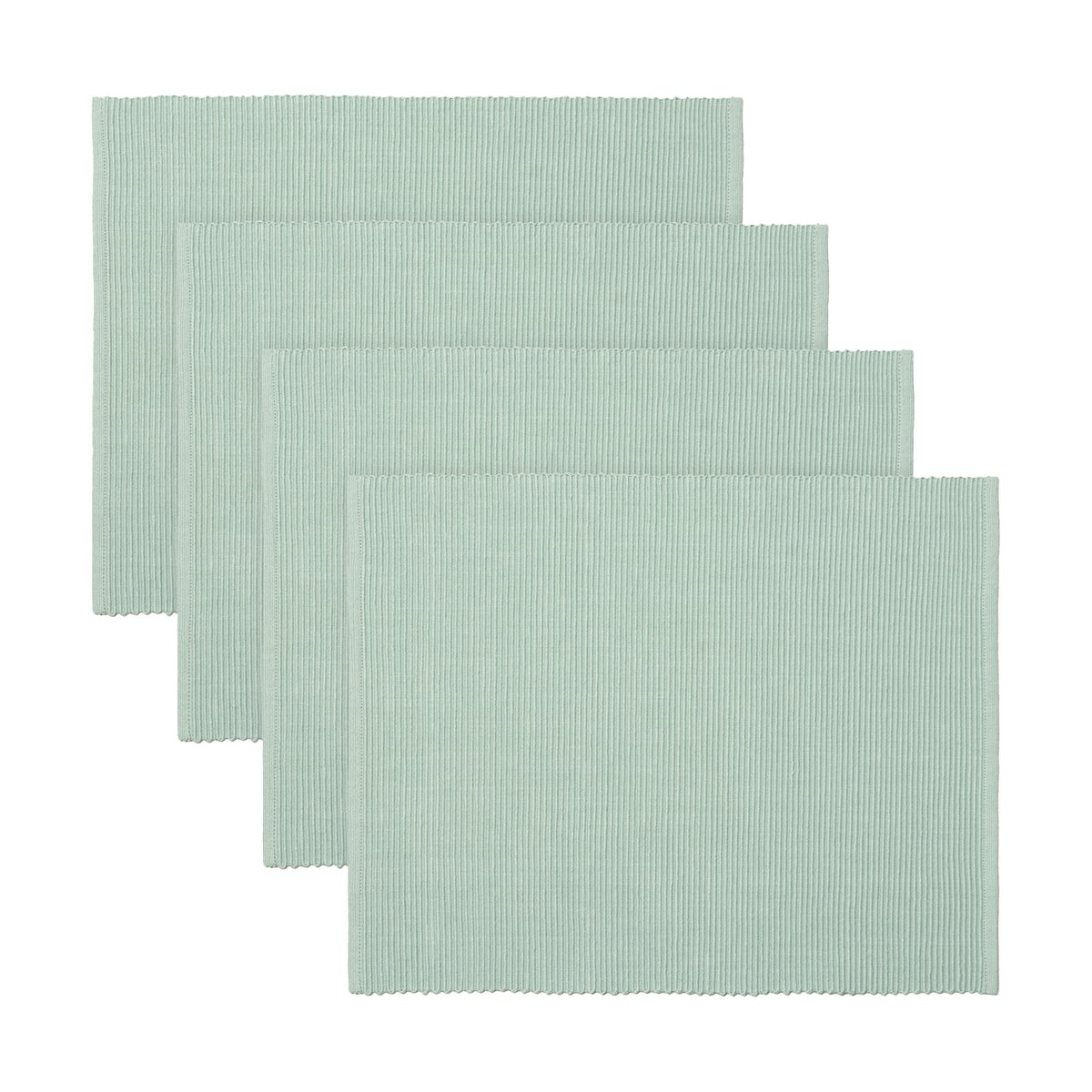 Linum Uni placemat 35x46 cm 4-pack Light Ice Green