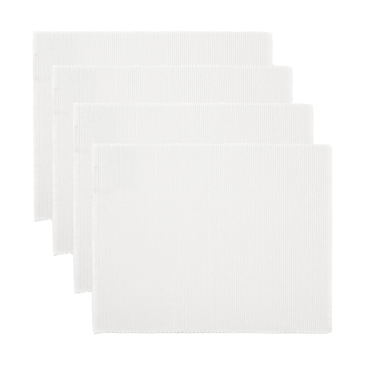 Linum Uni placemat 35x46 cm 4-pack White