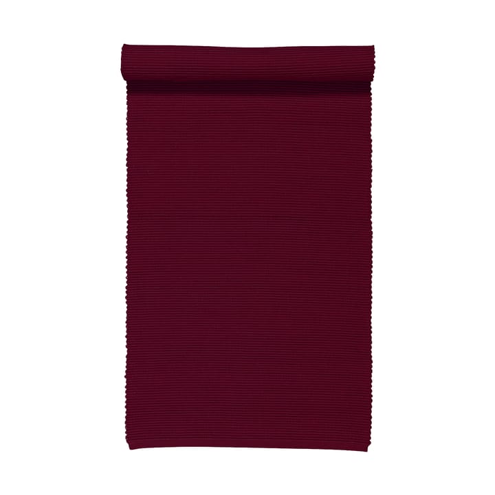 Uni table runner 45x150 cm - Burgundy red - Linum