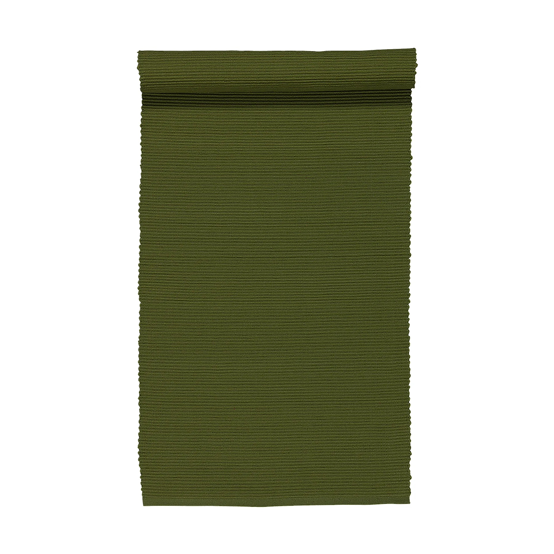 Uni table runner 45x150 cm, Dark olive green Linum