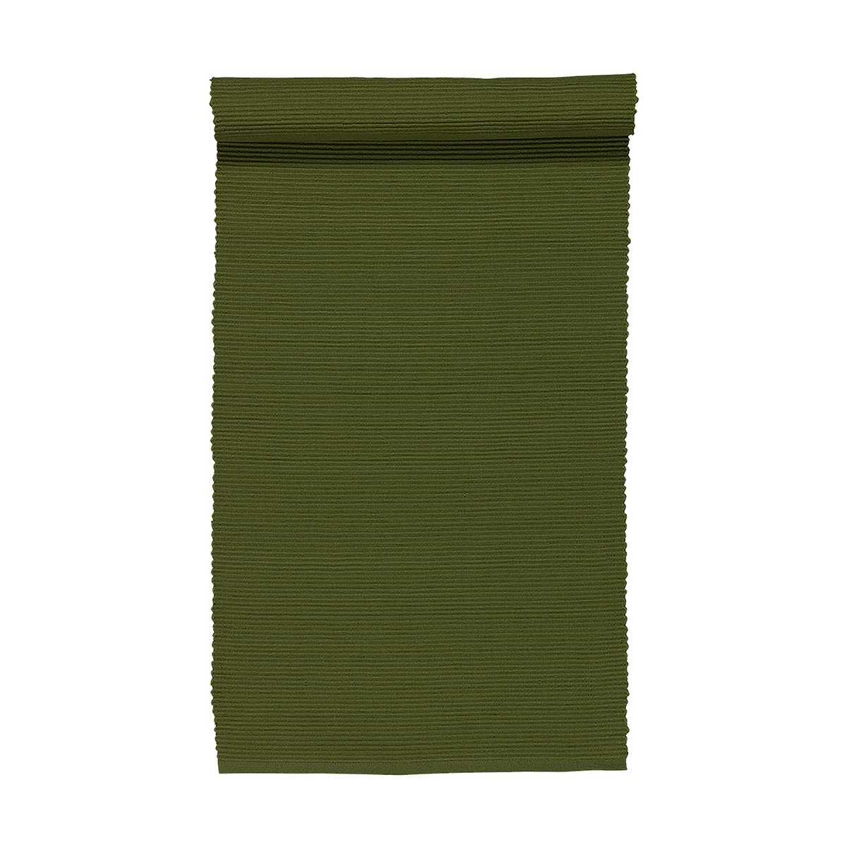 Linum Uni table runner 45x150 cm Dark olive green | Scandinavian Design | Table runners | Green