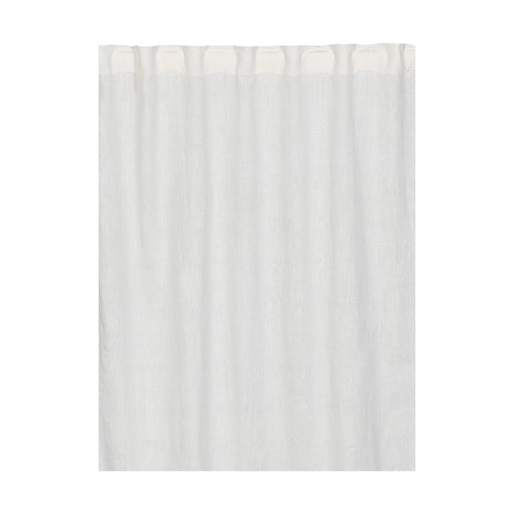 West curtain with pleated band 2-pack - White - Linum