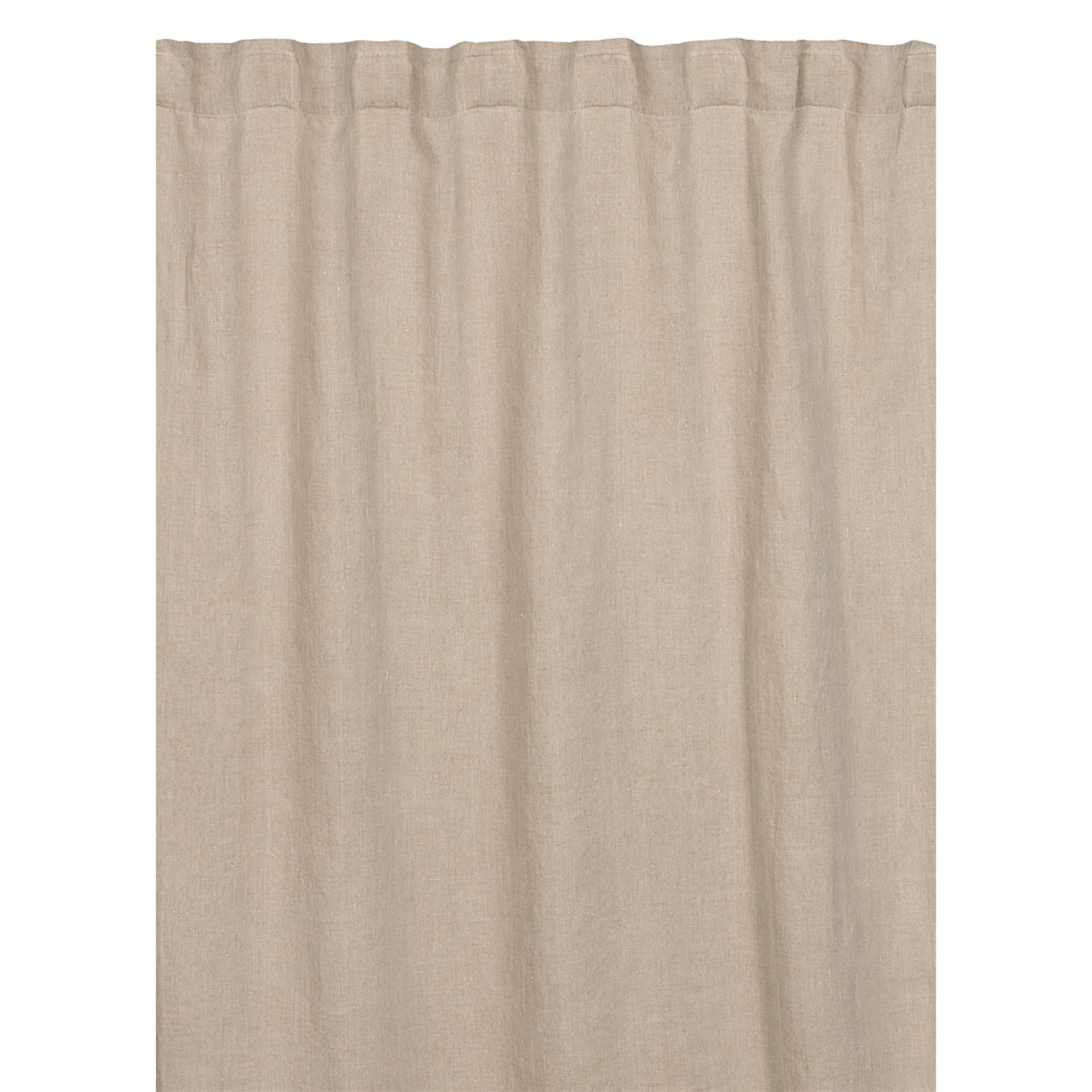 West curtain with ribbon strip, beige Linum