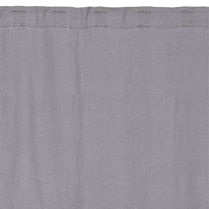 West curtain with ribbon strip, Light stone grey Linum
