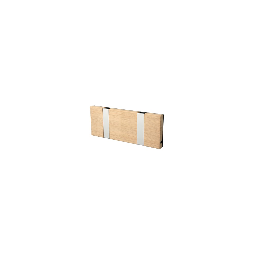 LoCa Knax hanger 2-hook Soaped oak | Scandinavian Design | Clothes racks, coat stands & hangers | Beige