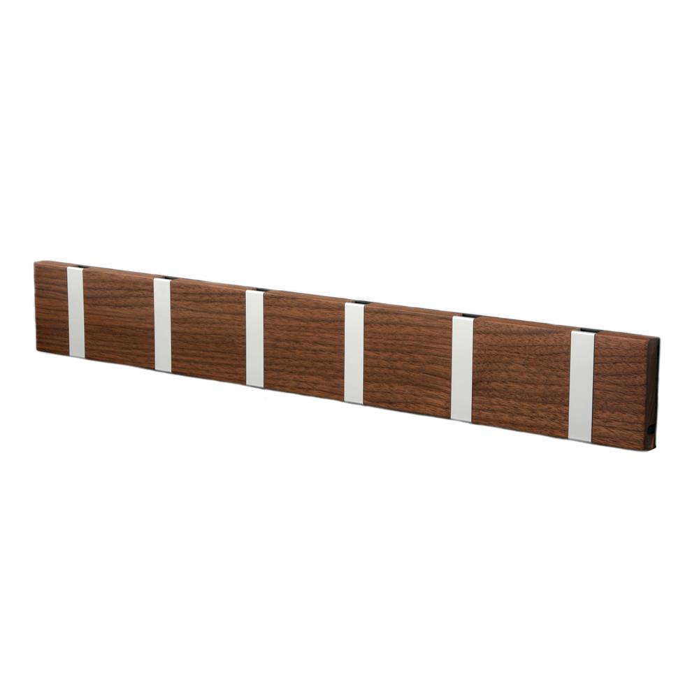 Loca Knax hanger 60 cm oiled walnut-grey | Scandinavian Design | Clothes hooks & hangers | Brown