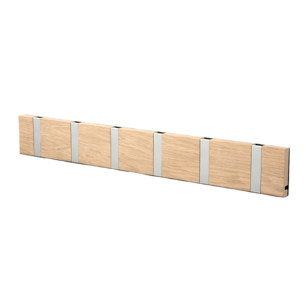 Loca Knax hanger 60 cm soaped oak-grey | Scandinavian Design | Clothes hooks & hangers | Brown