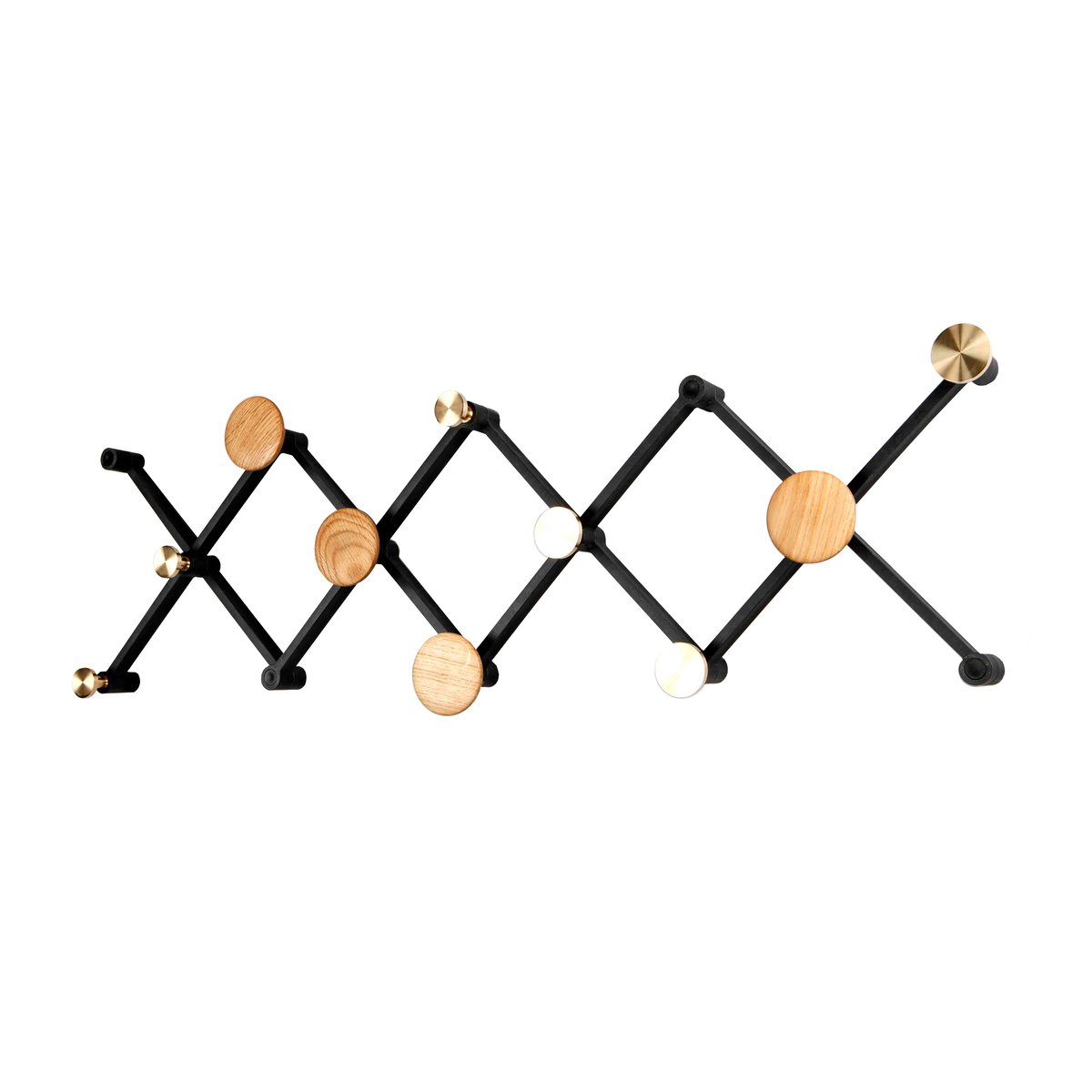 LoCa X•TEND hanger oak | Scandinavian Design | Clothes hooks & hangers | Black