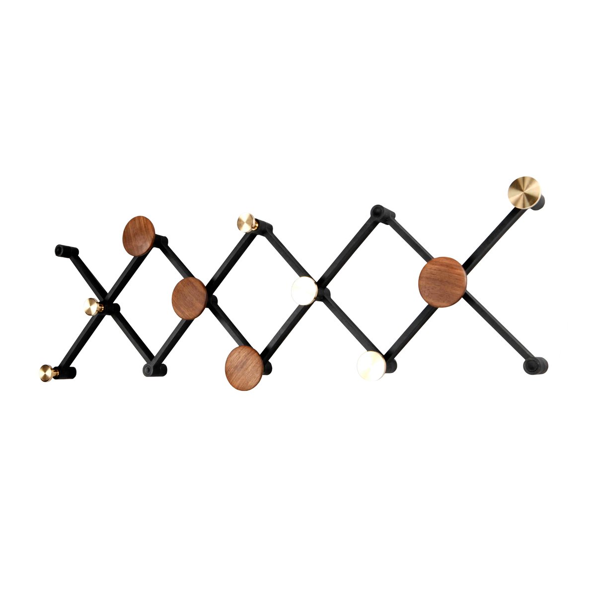 LoCa X•TEND hanger wallnut | Scandinavian Design | Clothes hooks & hangers | Black