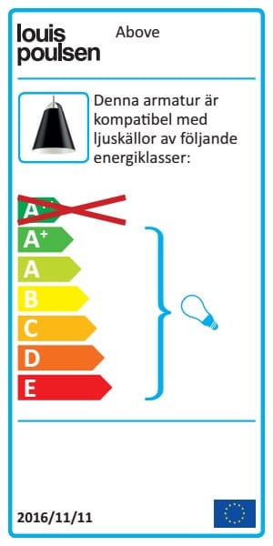 Above pendant lamp Ø25 cm, Black Louis Poulsen