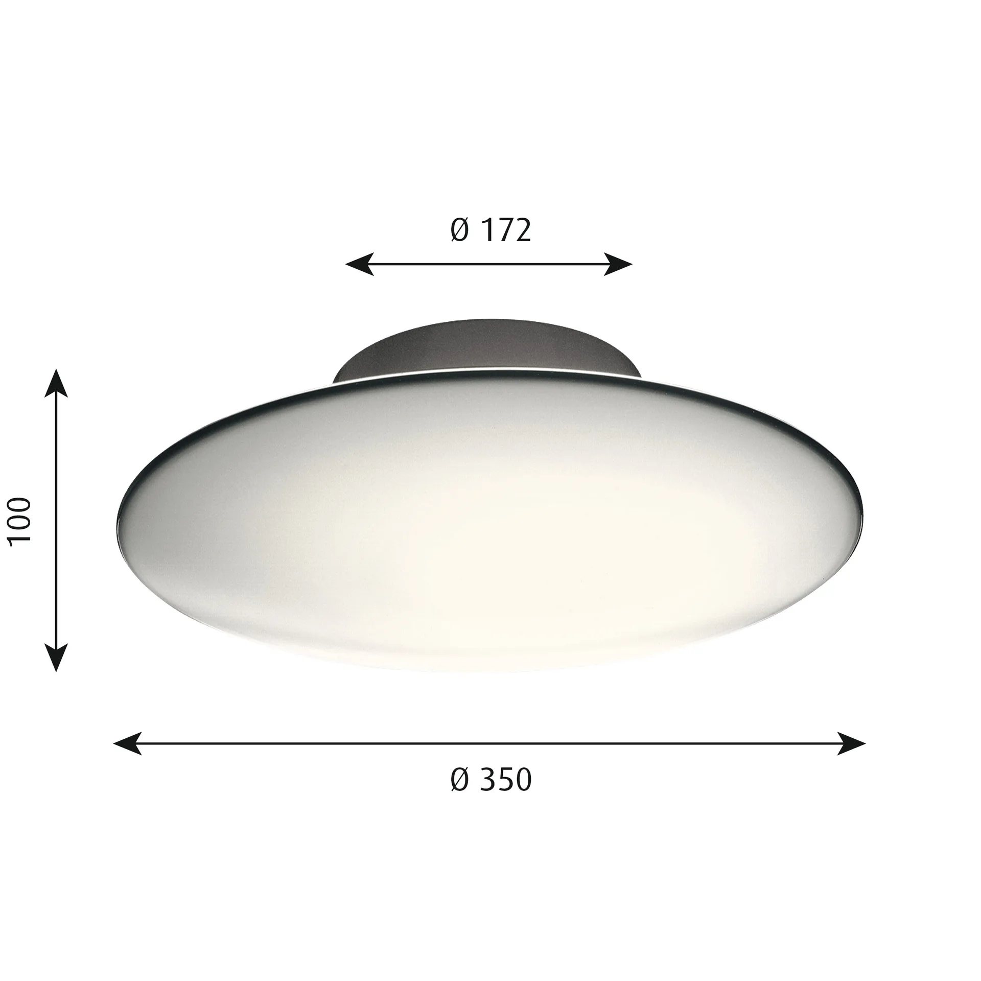 AJ Eklipta ceiling lamp-wall lamp Ø35 cm, White opal Louis Poulsen