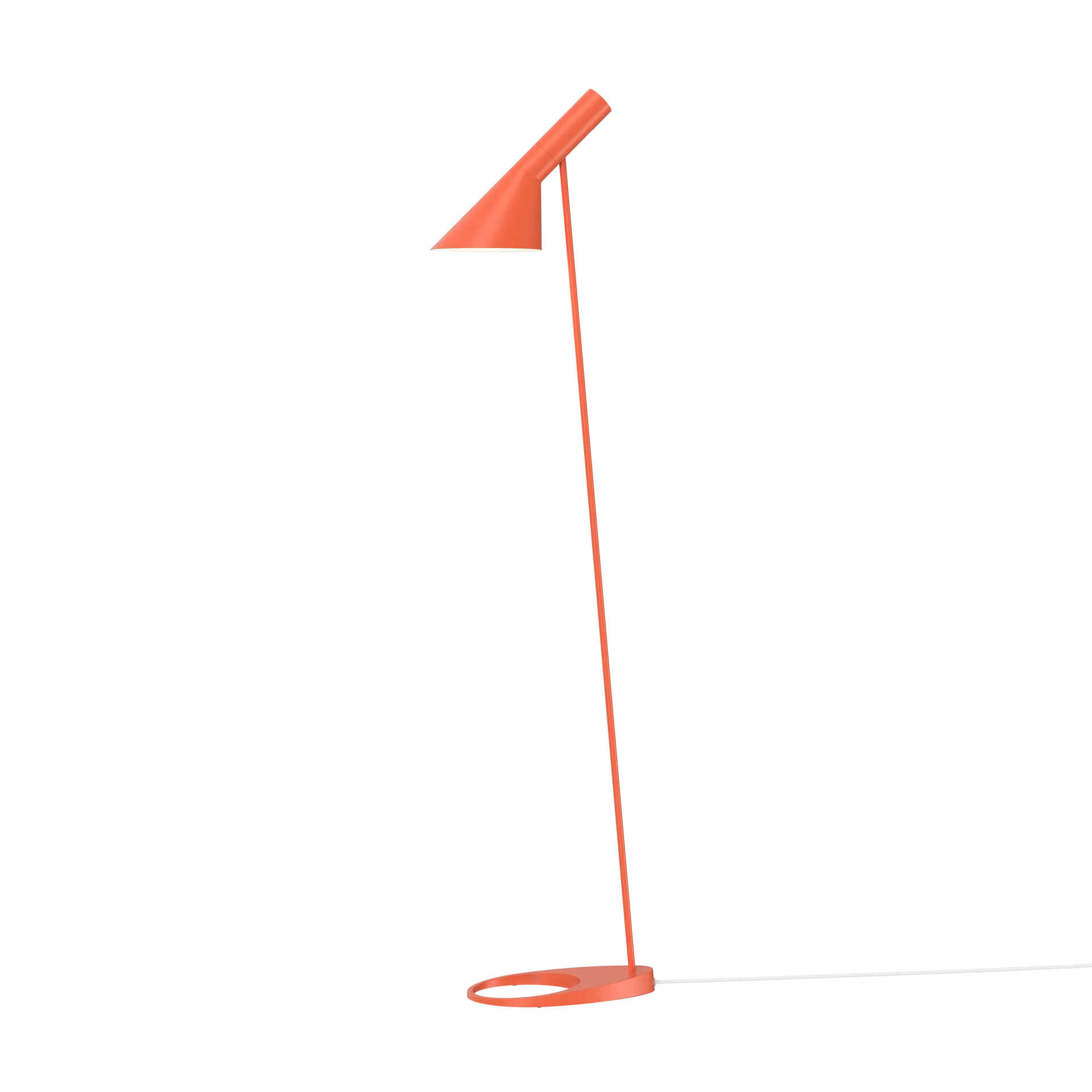 AJ floor lamp, Electric orange Louis Poulsen