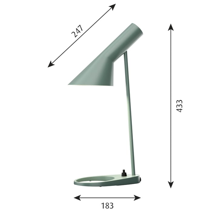 AJ MINI table lamp, Light petroleum Louis Poulsen
