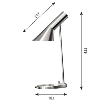 AJ MINI table lamp - Stainless steel polished - Louis Poulsen