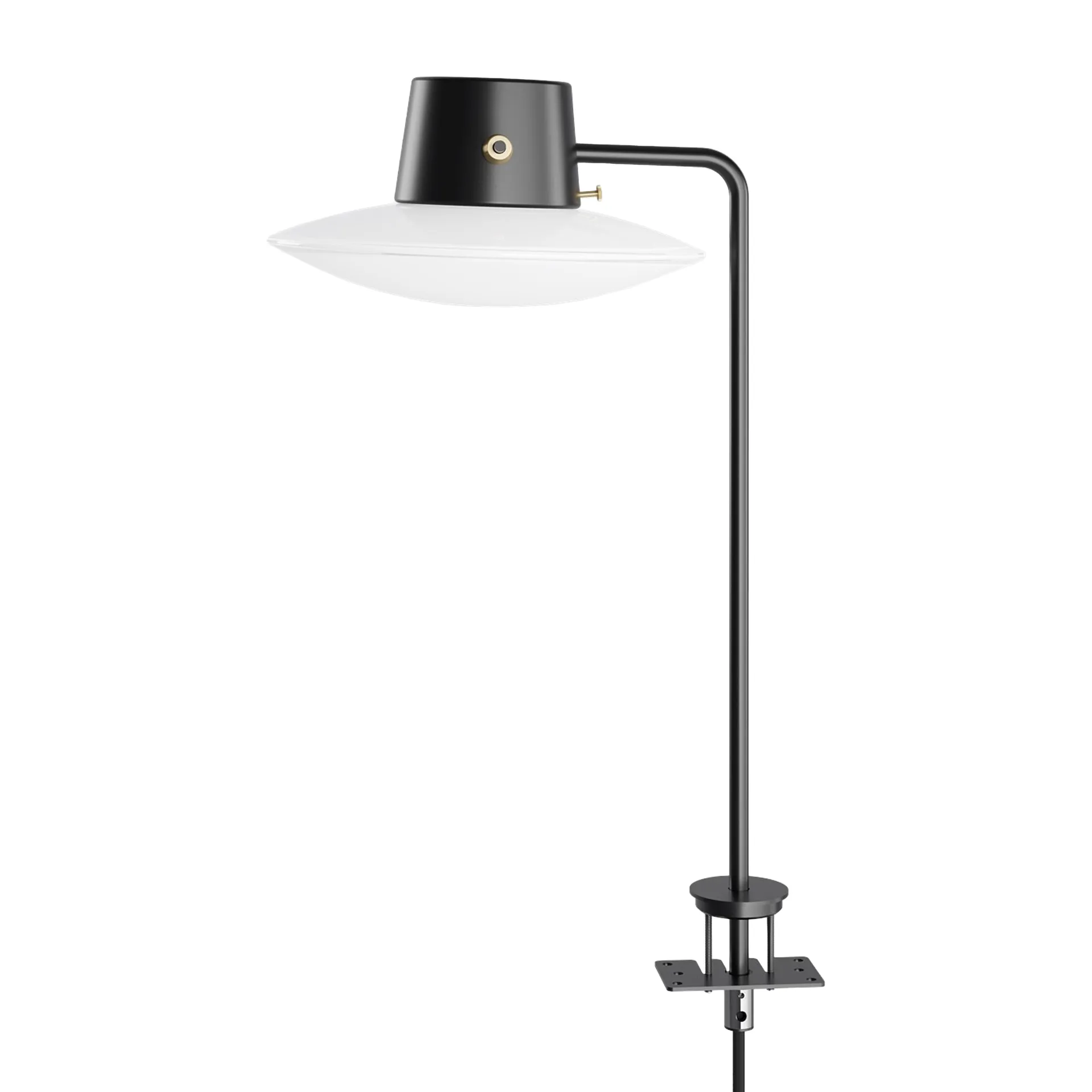 AJ Oxford desk lamp 41 cm black pin, Opal glass Louis Poulsen