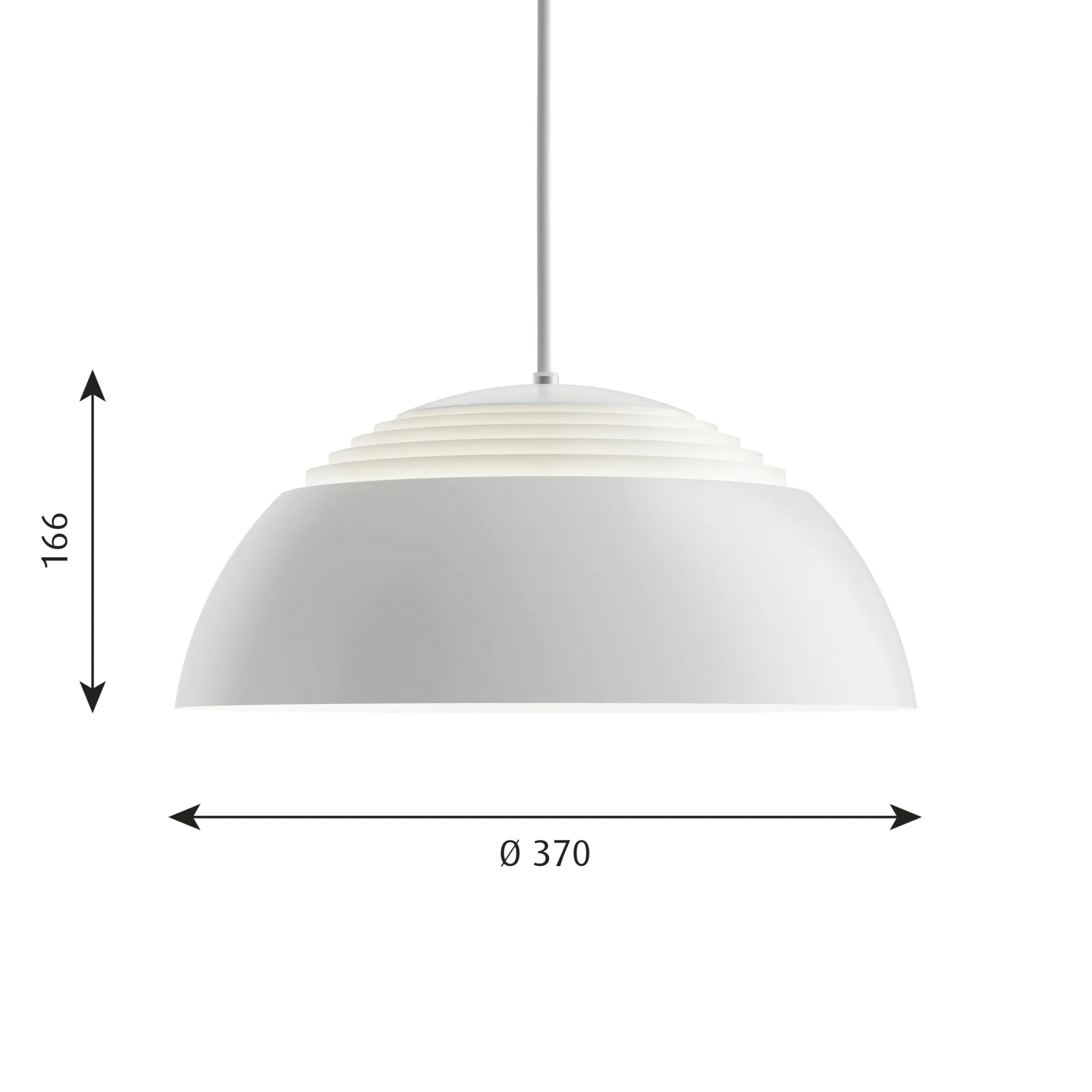 AJ Royal pendant lamp Ø37 cm, White Louis Poulsen