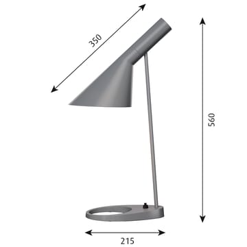 AJ table lamp - Dark grey - Louis Poulsen