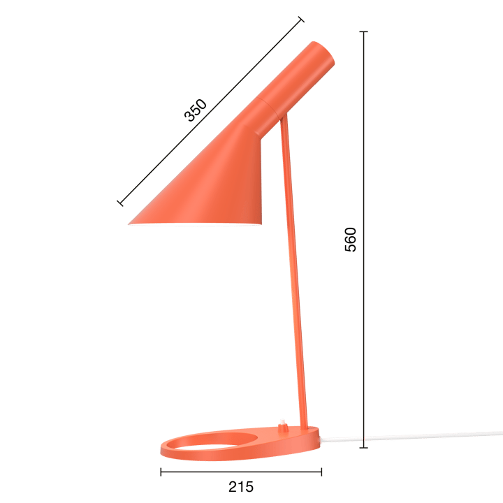 AJ table lamp - Electric orange - Louis Poulsen