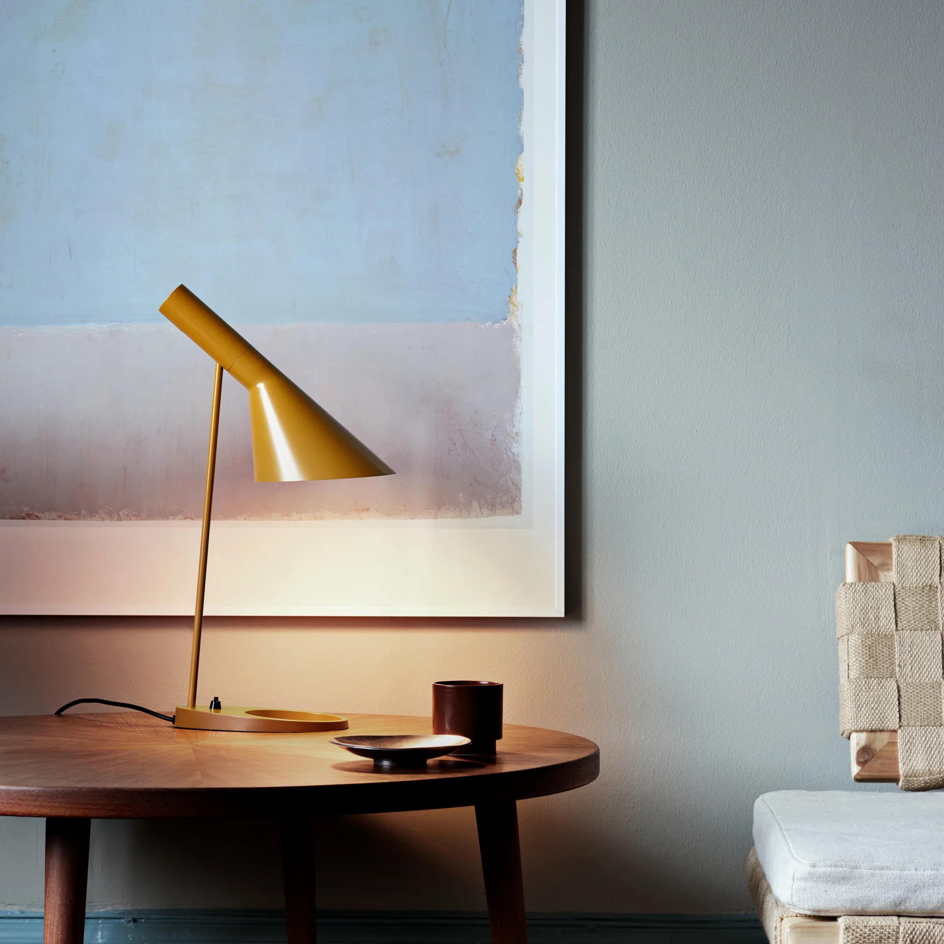 AJ table lamp, Ocher yellow Louis Poulsen