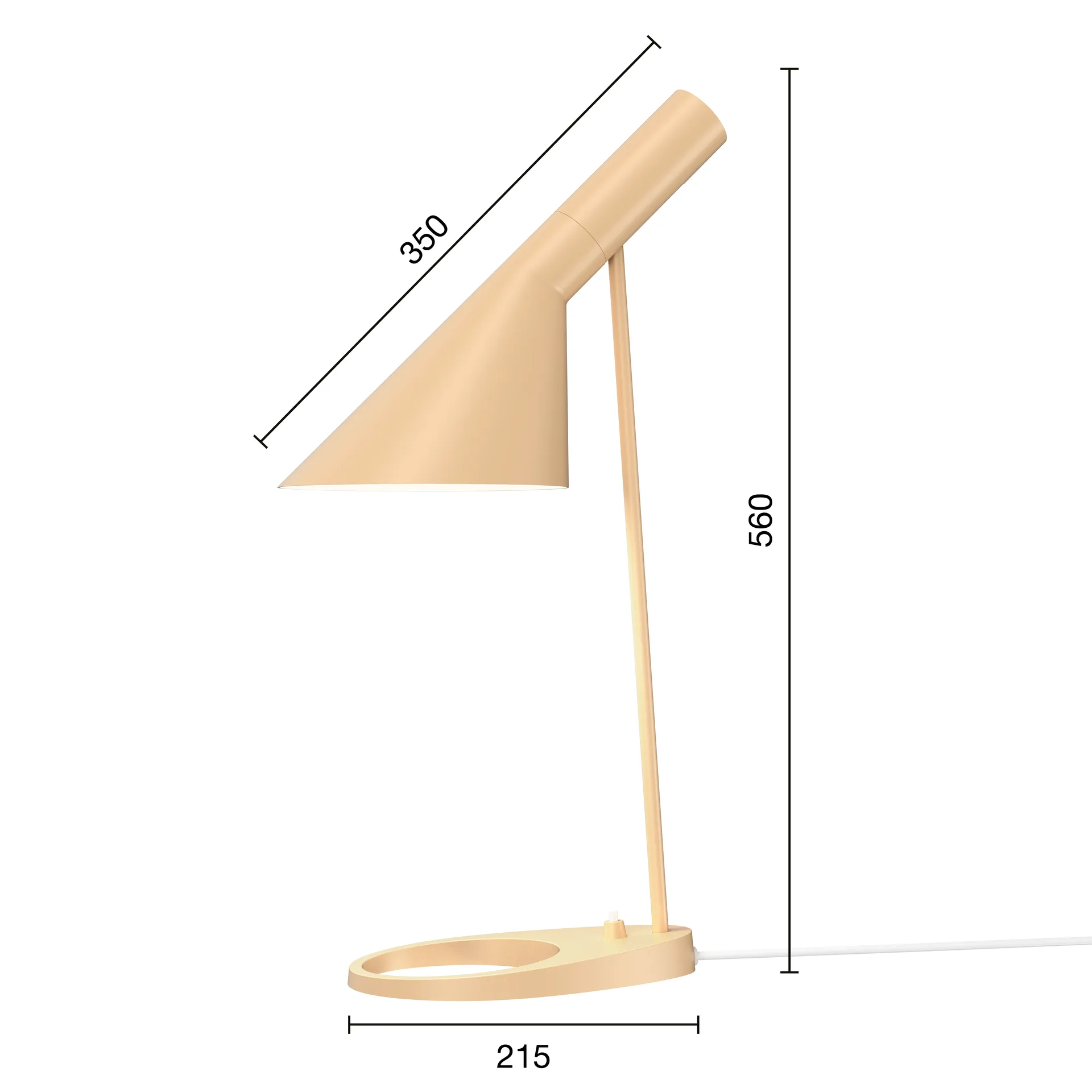 AJ table lamp, Warm sand Louis Poulsen