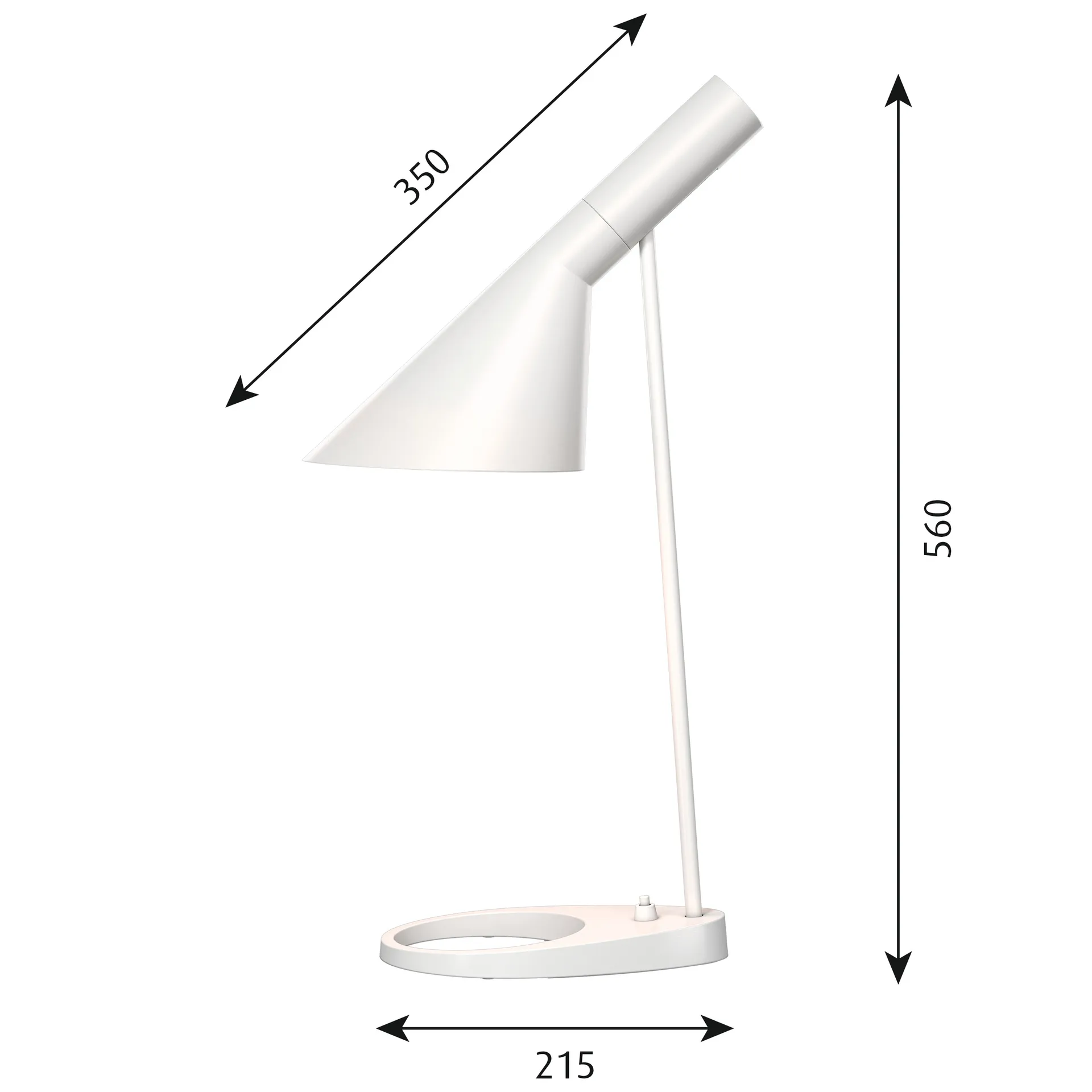 AJ table lamp, White Louis Poulsen