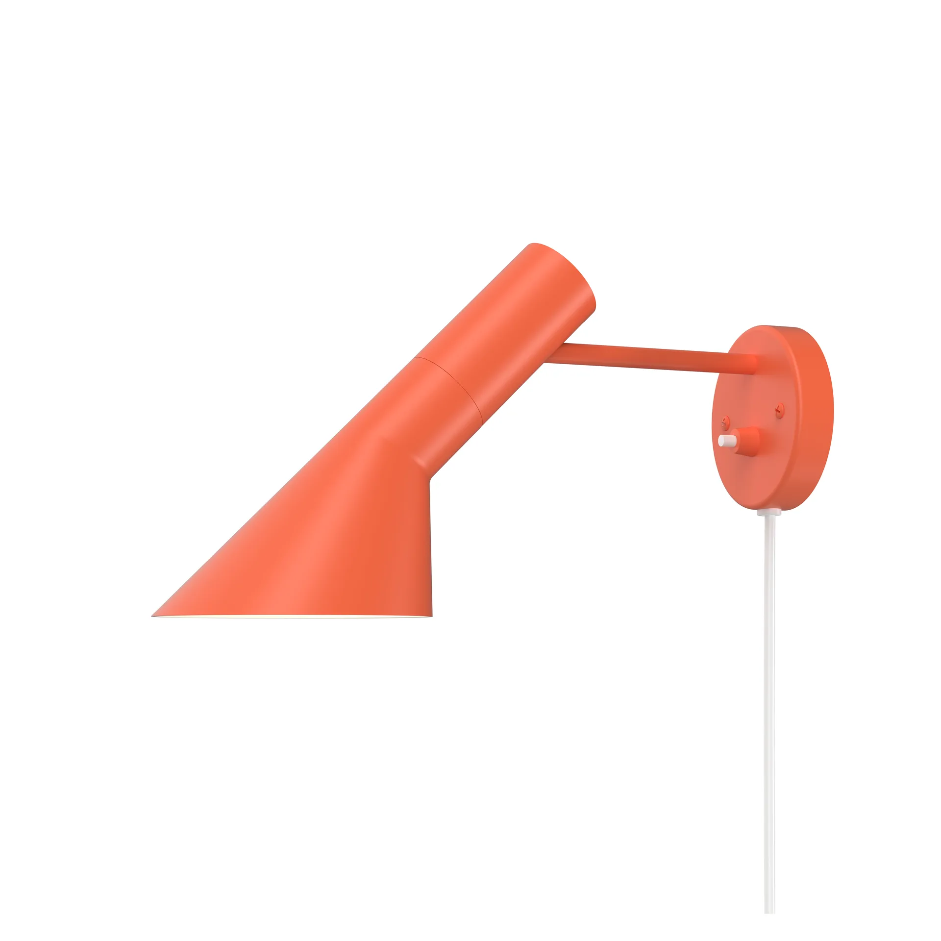 AJ wall lamp, Electric orange Louis Poulsen