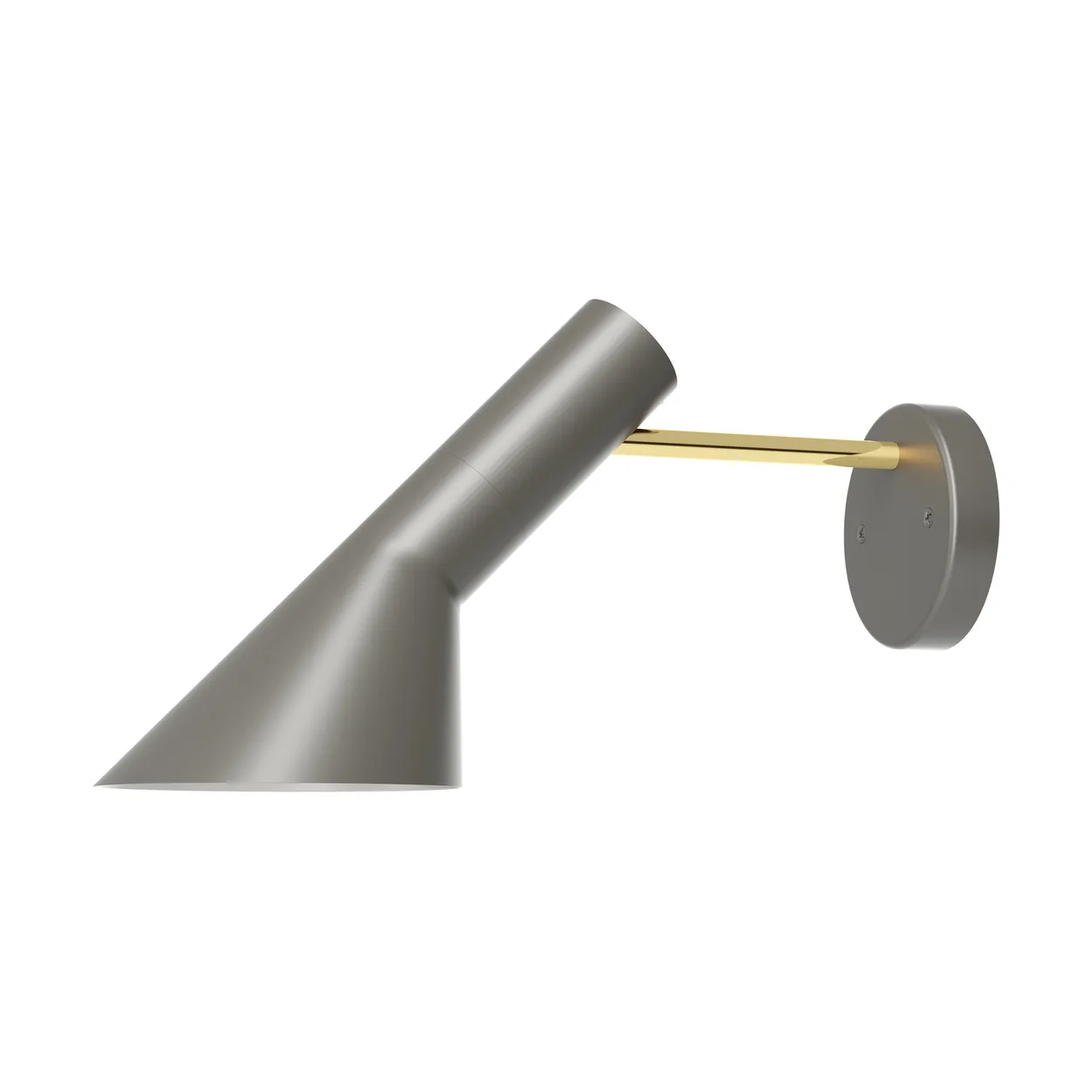 Louis Poulsen AJ wall lamp fixed installation without switch Brass-warm grey