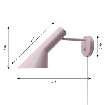 AJ wall lamp - Light pink Special Edition - Louis Poulsen