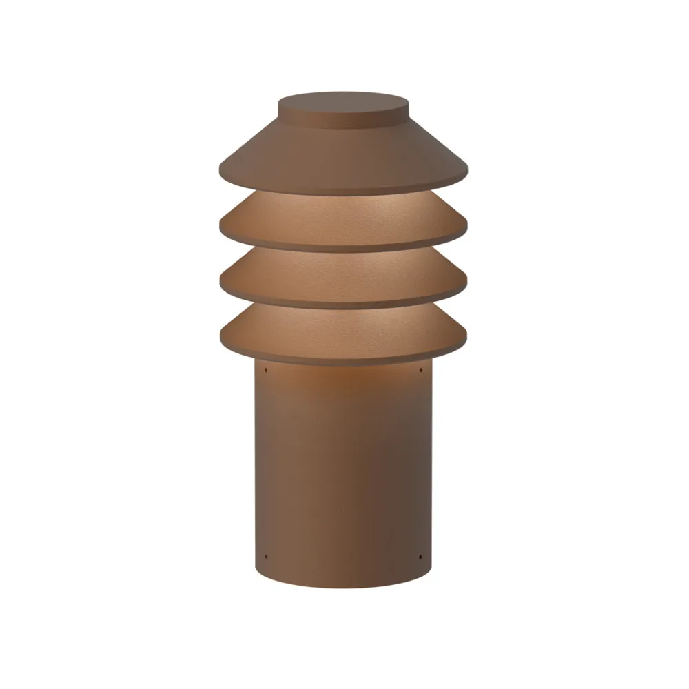 Bysted Garden Short w/o adapter bollard, Corten Louis Poulsen