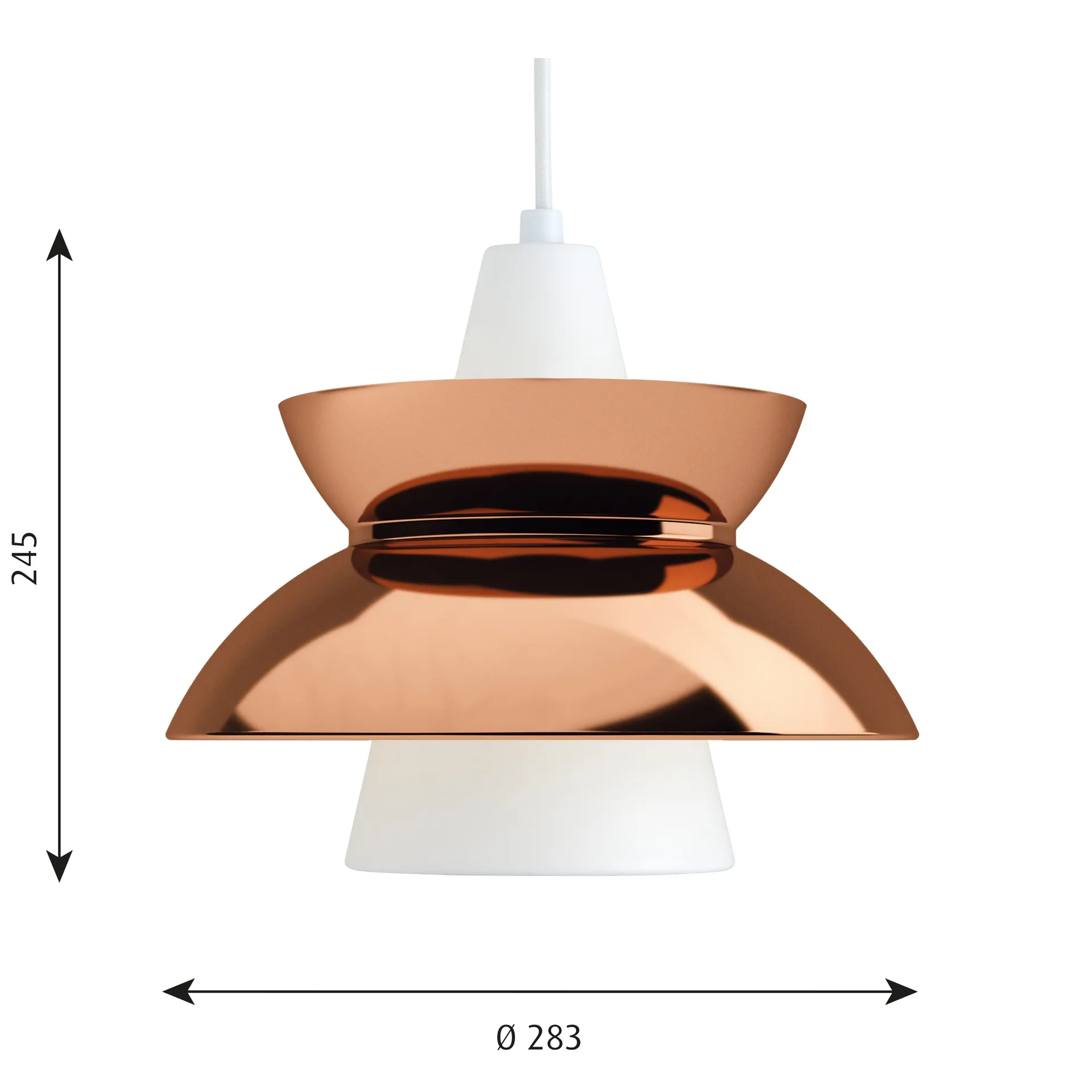 Doo-Wop pendant lamp metal , Copper Louis Poulsen