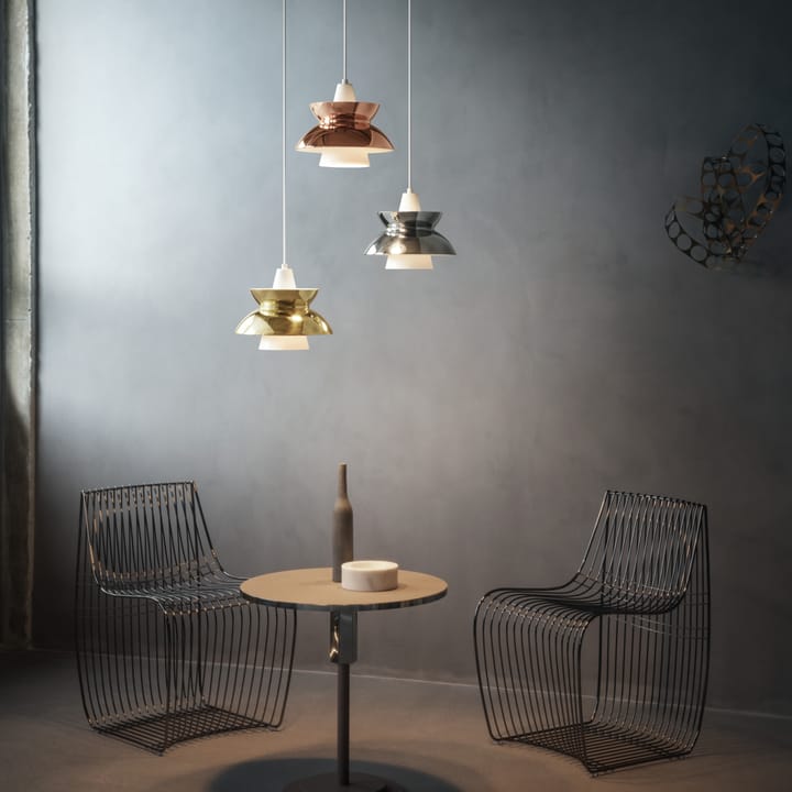 Doo-Wop pendant lamp metal , Polished brass Louis Poulsen