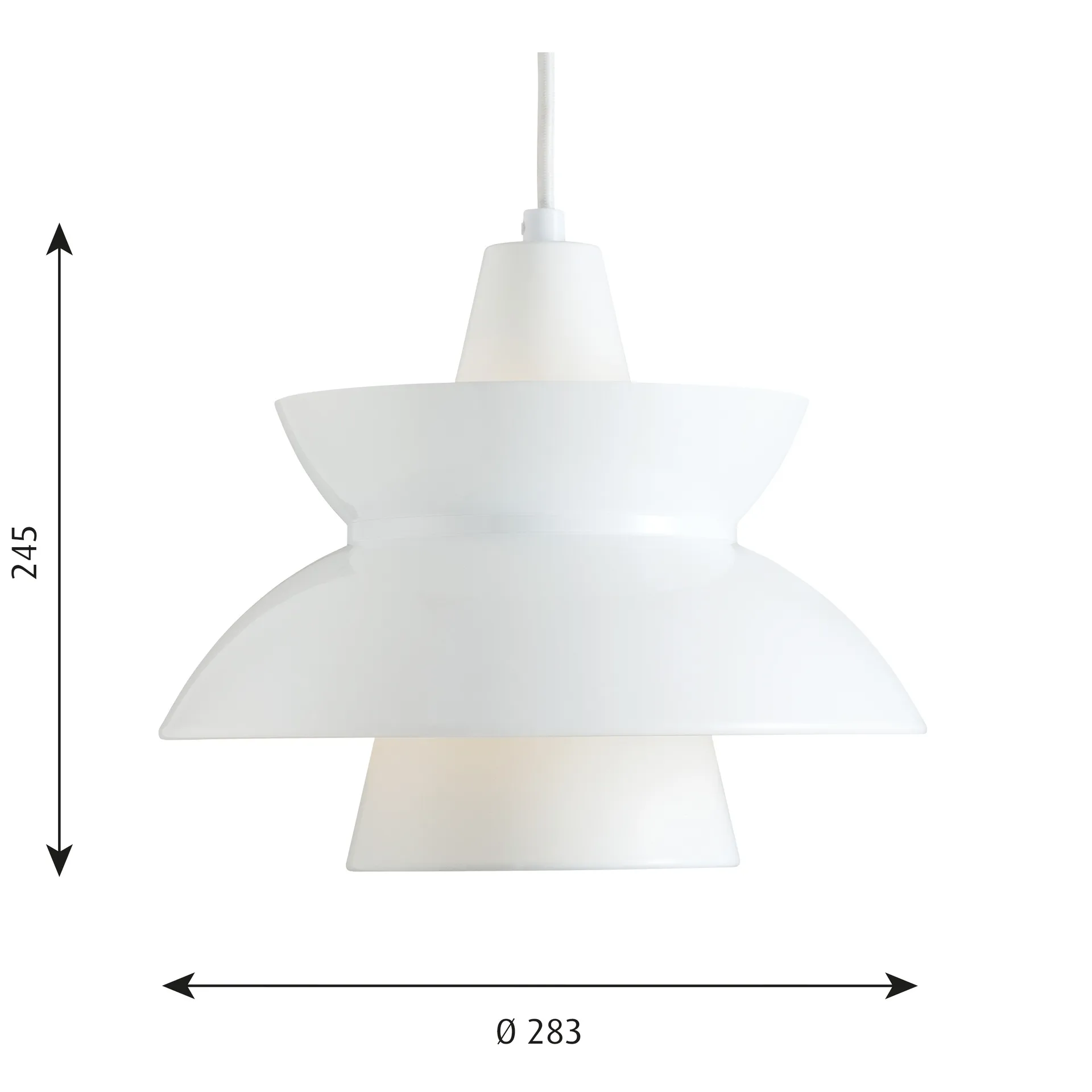 Doo-Wop pendant lamp, White Louis Poulsen