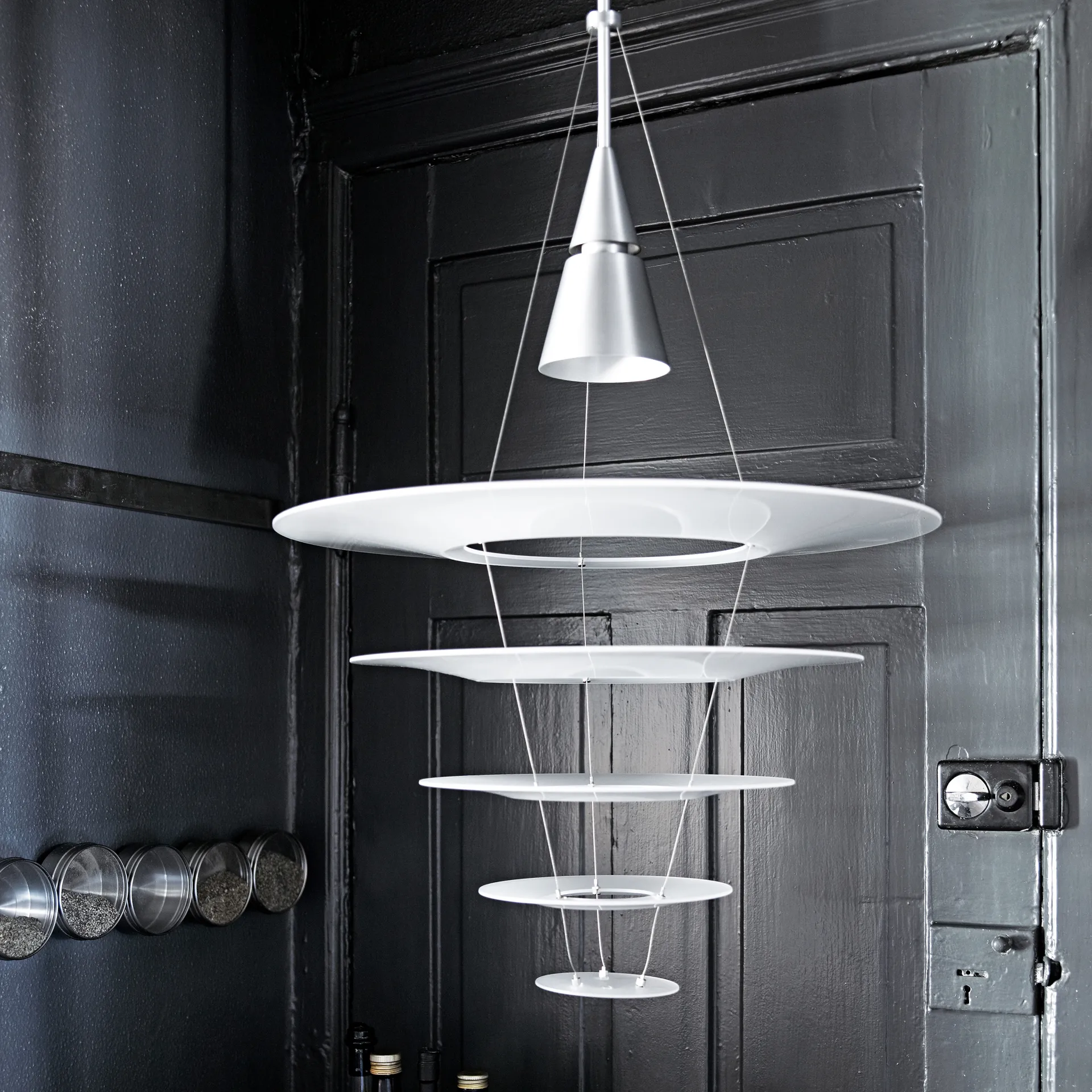 Enigma 825 pendant lamp, Black, LED Louis Poulsen